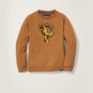 Bonobos Kids Toys "R "Us Geoffrey Giraffe Crew Neck Sweatshirt Teddy Brown $69